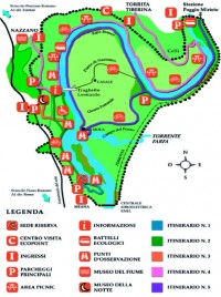 riserva tevere farfa percorso ciclistico bicicletta
