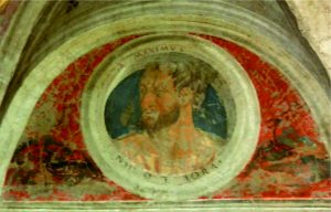 palombara sabina castello savelli salone uomini romani